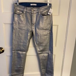 7 for all mankind metallic coated jeans